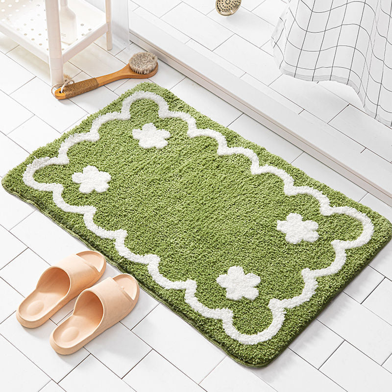 Simple Bathroom Floret Carpet