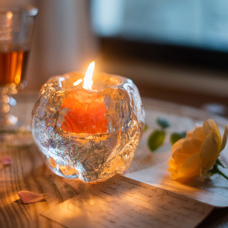 Tabletop Glass Romantic Candle Light Cup