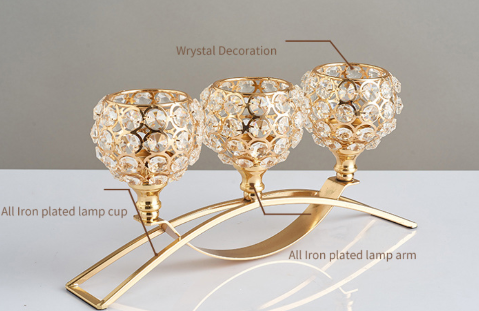 Crystal Candle Holder Ornaments