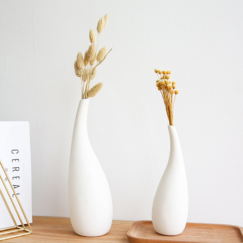 White Water Drop Vase