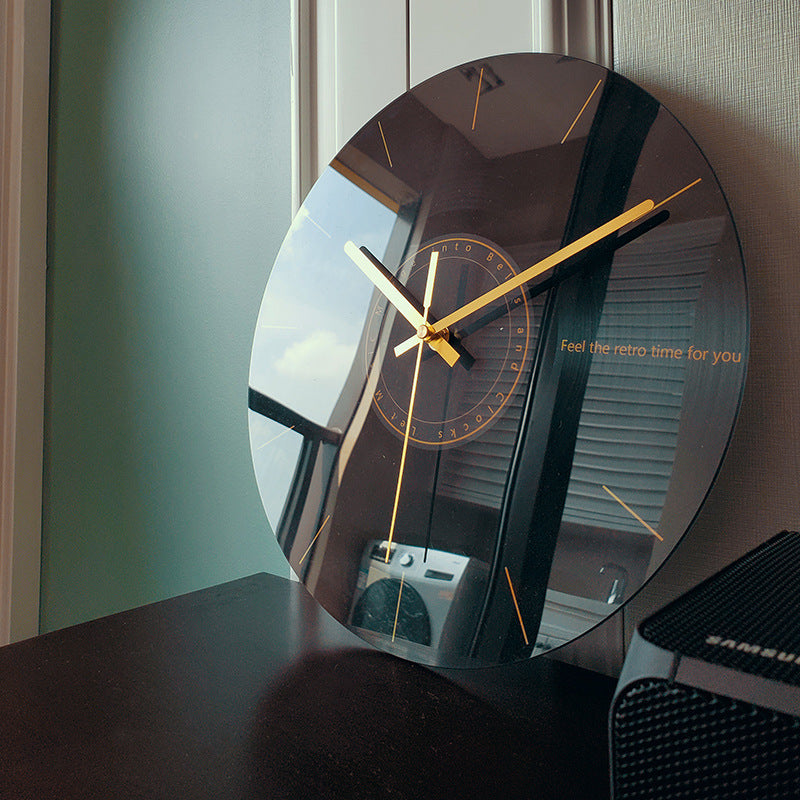 Luxury Silent Glass Wall Clock