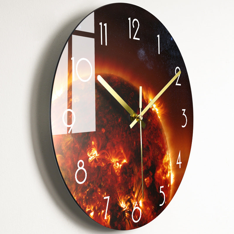 Luxury Silent Glass Wall Clock