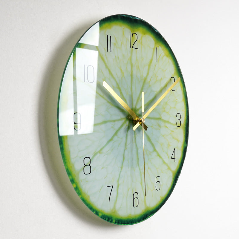 Luxury Silent Glass Wall Clock