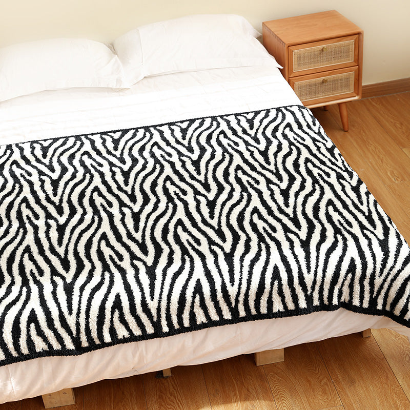 Knitting Blanket Zebra Pattern