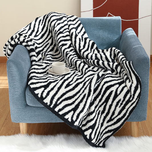 Knitting Blanket Zebra Pattern