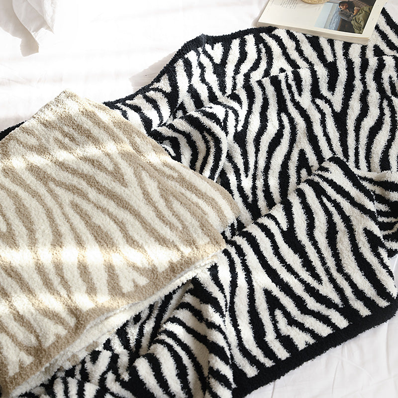 Knitting Blanket Zebra Pattern