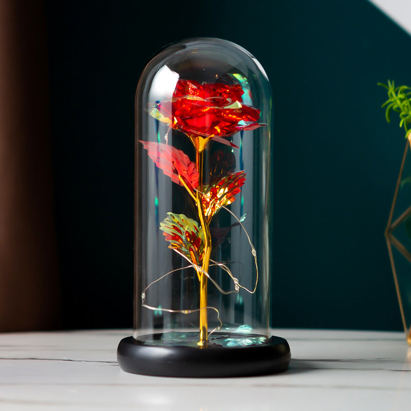 Preserved Flower Glass Cover Rose