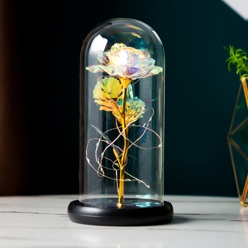 Preserved Flower Glass Cover Rose