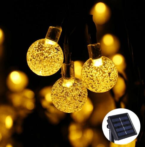 Christmas lights solar garden outdoor decor