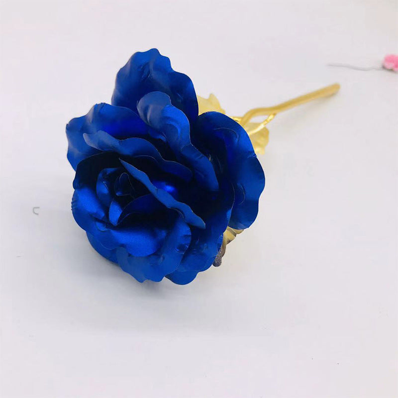 Luminous Color Gold Rose Flower Set