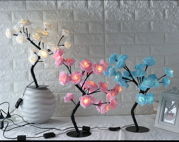 LED Tree Lamp Rose Table Lamp