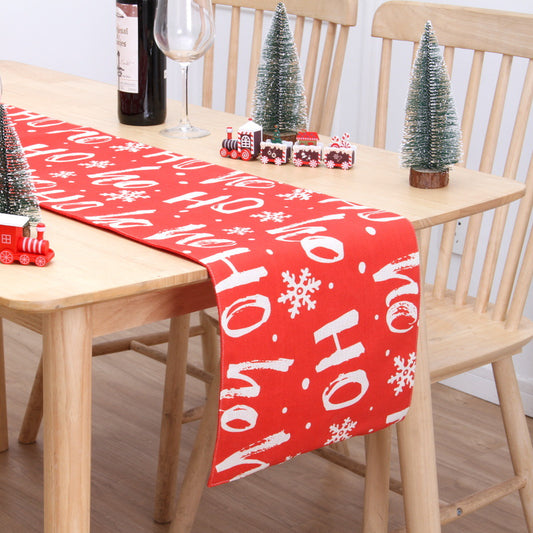 Christmas Double Printing Snowman Table Mat