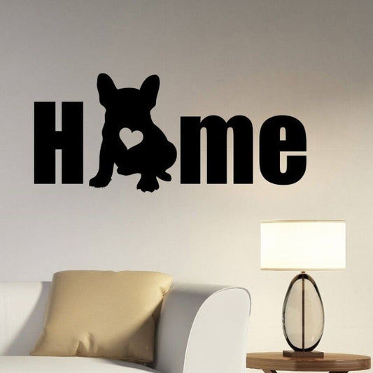 Dog silhouette wall decal