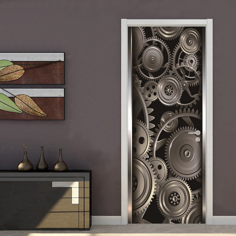 3D Wall Painting Self Adhesive Door Sticker